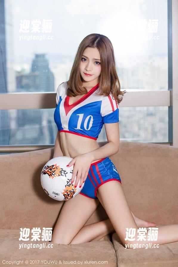 YouWu尤物馆 - 陆萱萱Cecilia写真集：学姐的原图背后，藏着多少无数薄荷糖的回忆！