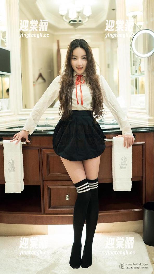 推女郎 - 翻翻艾栗栗的图集，连衣裙恰好能让你一秒联想到夏天的腻味。