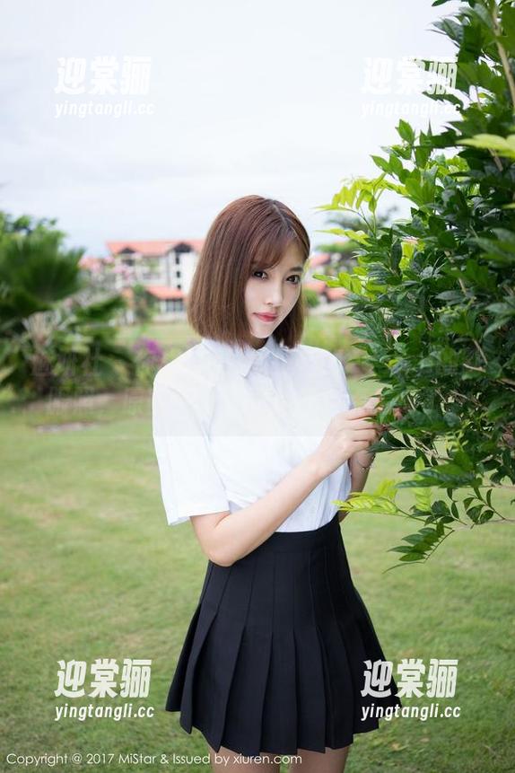 魅妍社 - 你相信吗？赵欢颜Jessica的制服照，原图一张下载后就有点后悔了。